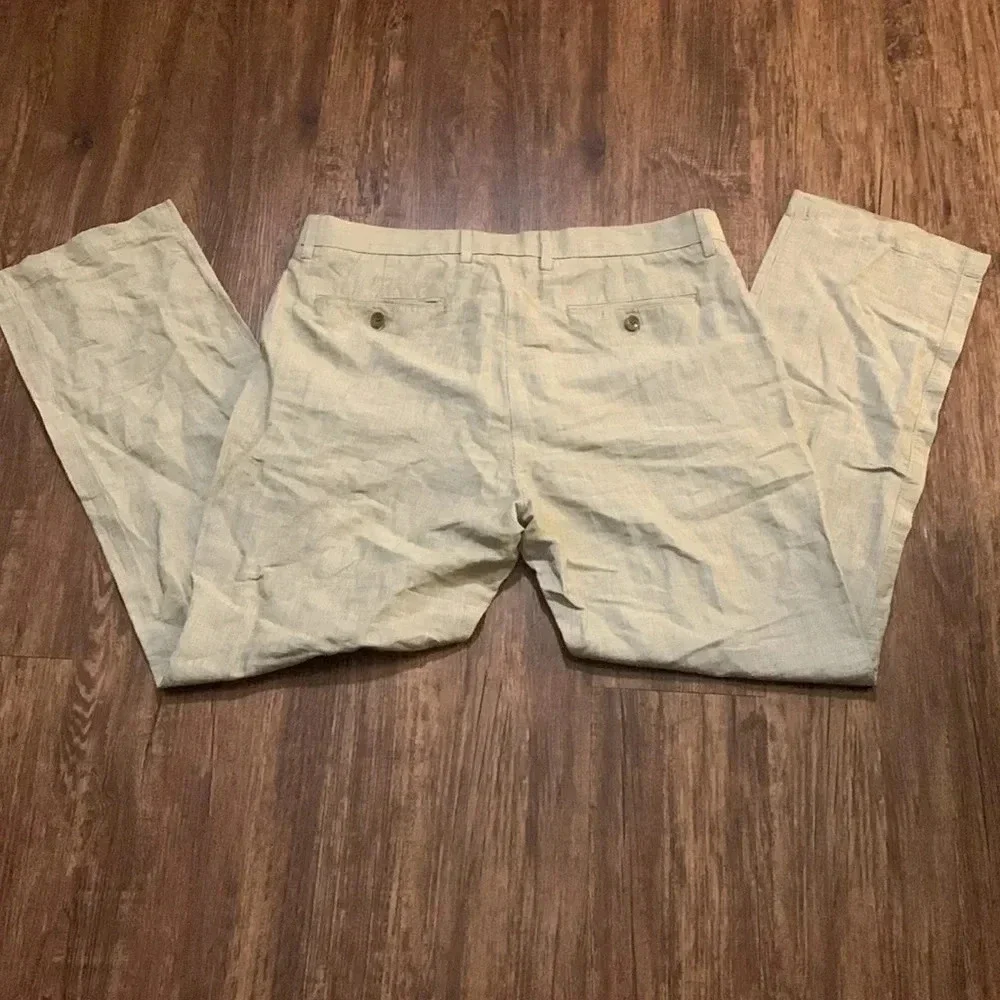 Banana Republic Kentfield Pant Men’s Seersucker Linen Size 33x30